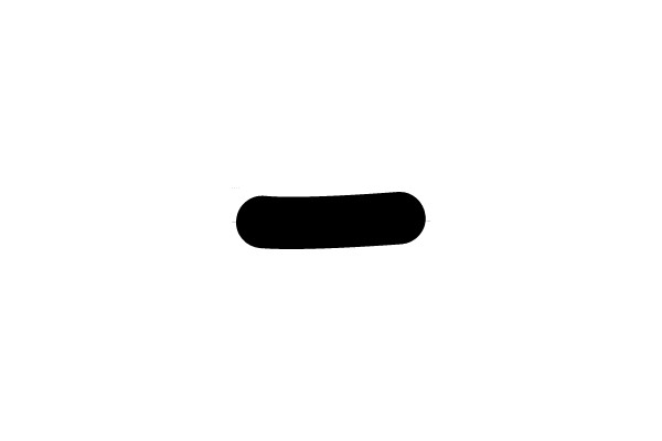 Black Oval Against White Background