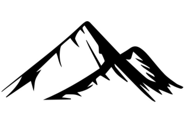Simplistic Mountain Silhouette
