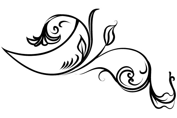 Ornate Floral Flourish Design