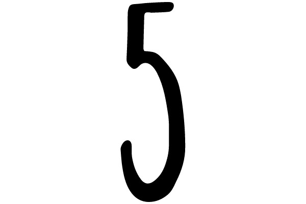 The numeral 5.