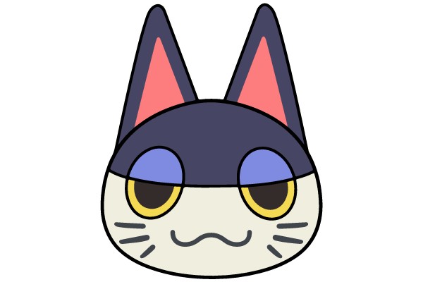 Whimsical Cat Character: A Playful and Colorful Illustration