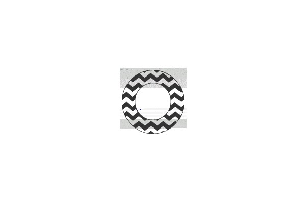 Circular Pattern Design with Alternating Stripes.