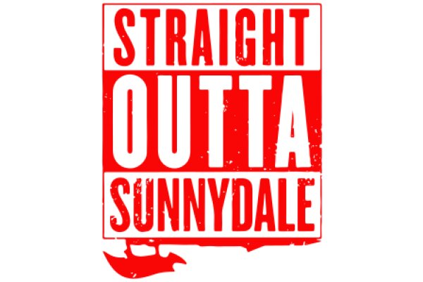 Vintage-Inspired 'Straight Outta Sunnydale' Graphic Design