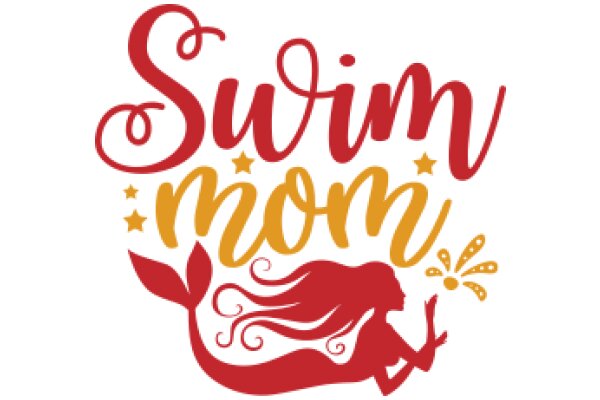 Swim Mom: A Graphic Design Celebrating Motherhood and Aquatic Life