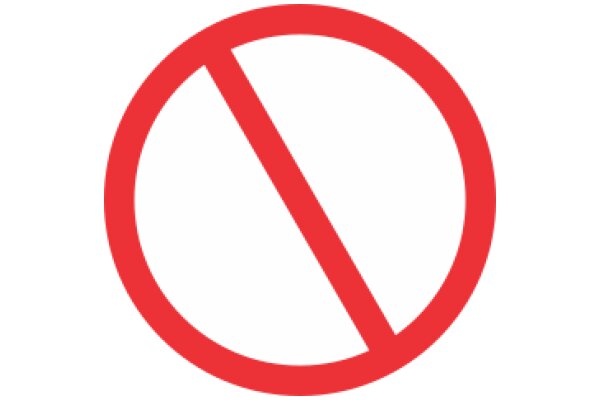 Prohibition Symbol in Red