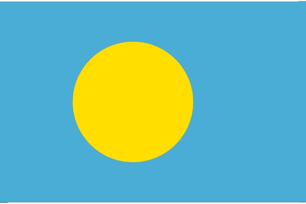 A Solid Blue Background with a Yellow Circle