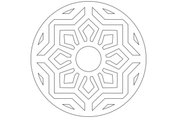 Intricate Geometric Design: A Study in Symmetry and Pattern