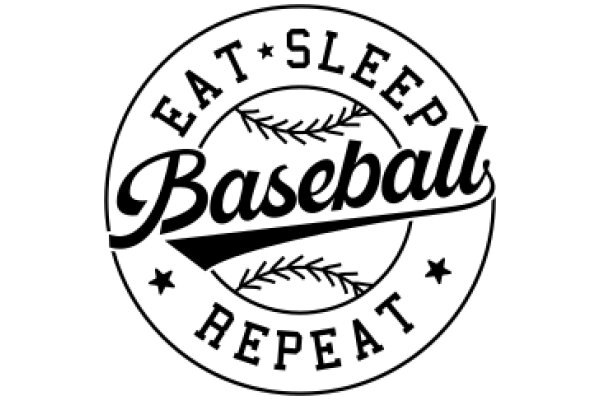 Eat Sleep Baseball Repeat: A Graphic Emblem of Passion for the Game