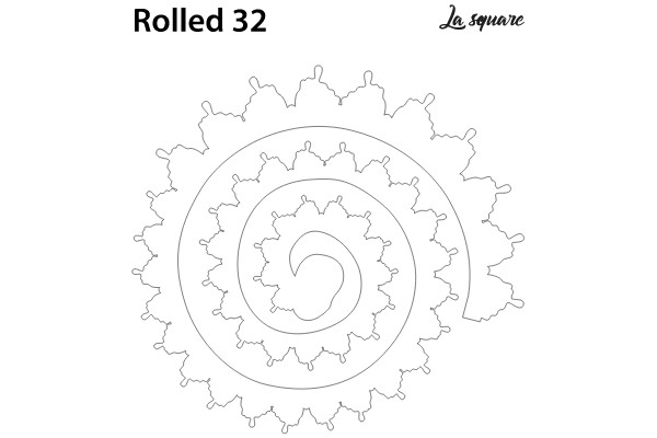 'Spiral Geometry: Rolling Shapes'