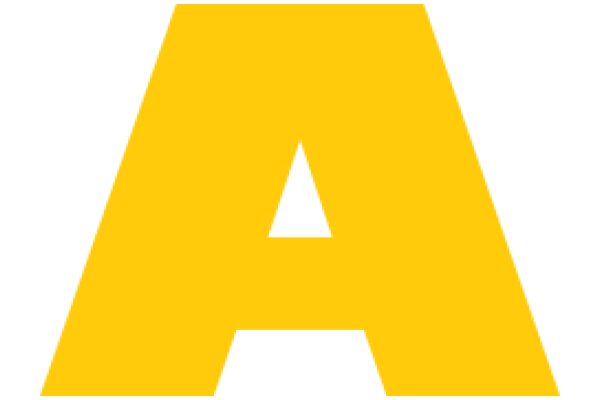 A for Artificial Intelligence: A Visual Representation of the Letter 'A' in a Yellow Color