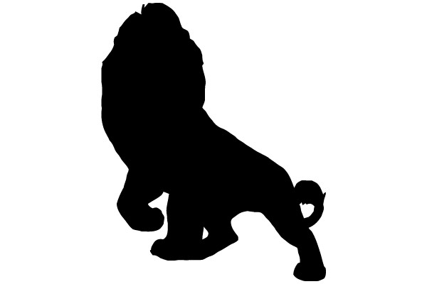 Silhouette of a Lioness