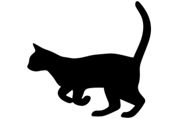 Silhouette of a Cat: A Graphic Design