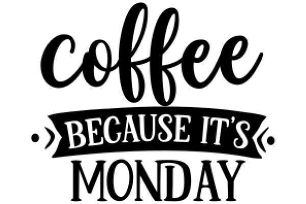 Coffee Because It's Monday: A Humorous Take on the Start of the Work Week