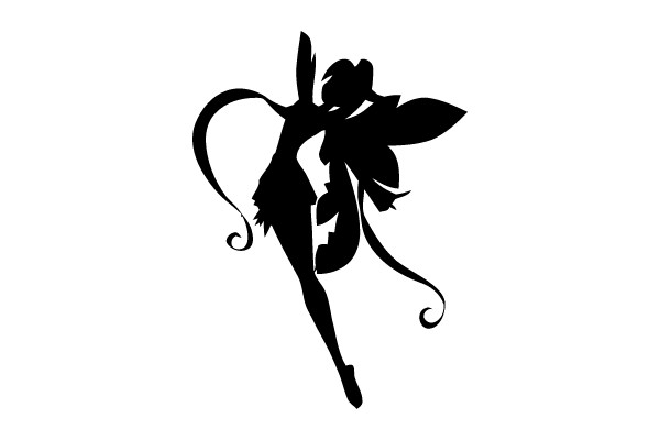 Ethereal Elegance: The Graceful Silhouette of a Fairy