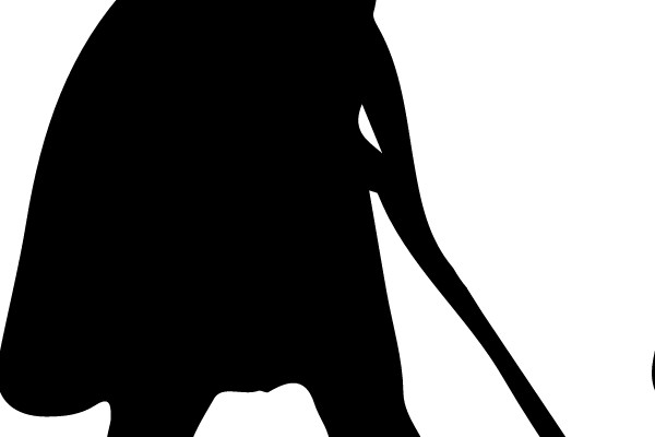 Silhouette of a Strolling Character