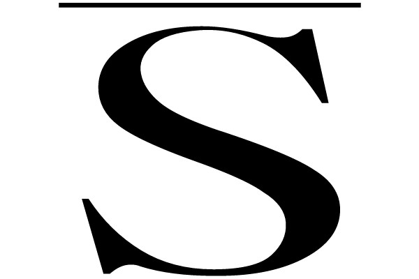 The letter S.