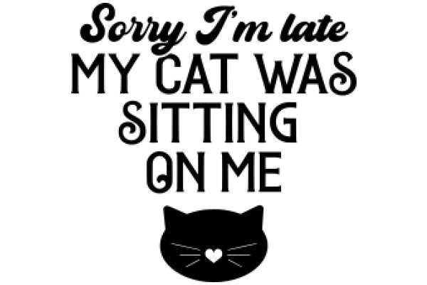 Apologies for the Cat's Sitting Habits: A Humorous Sign for Cat Owners