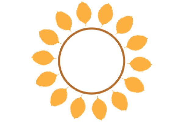 A Sunny Day with Yellow Leaves and a Brown Circle