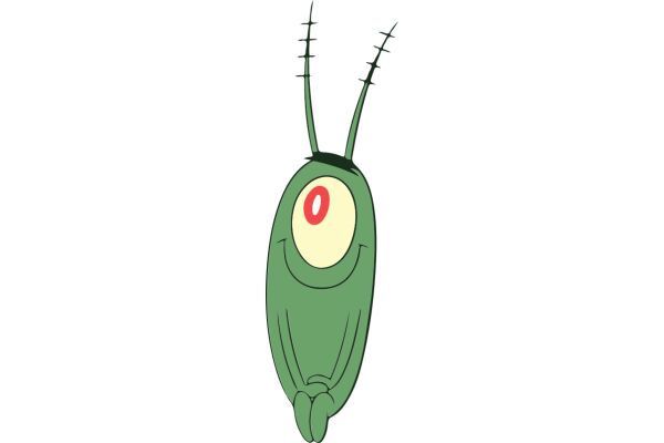 A Friendly Alien Character with a Big Red Eye