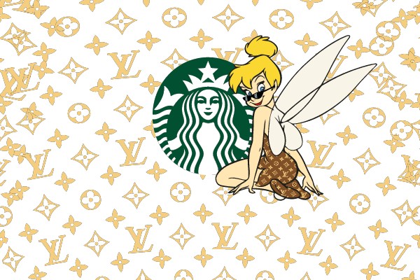 Luxury Fusion: Tinker Bell's Gold-Embossed Adventure