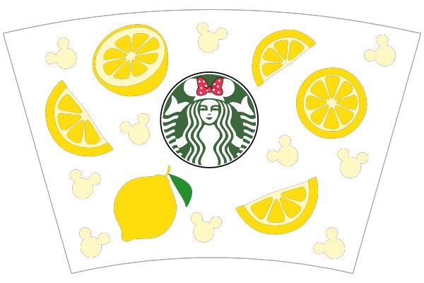 Starbucks Lemonade Cup with Minnie Mouse