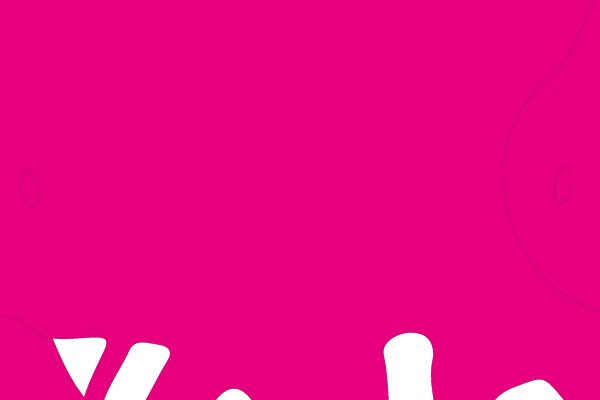 Silhouette of a Pink Hippopotamus