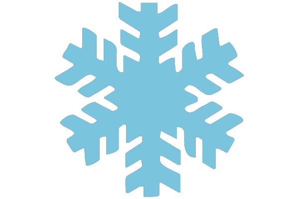A Blue Snowflake