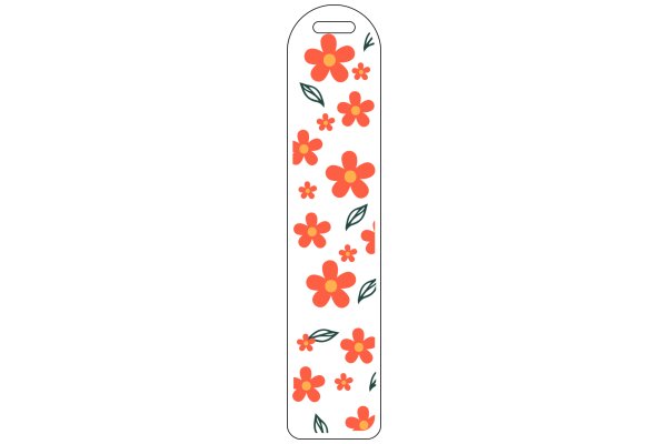 Floral Pattern on a Tag: A Colorful Display of Nature's Beauty