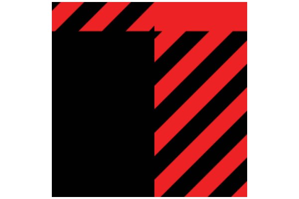 Digital Art: A Red and Black Abstract Pattern