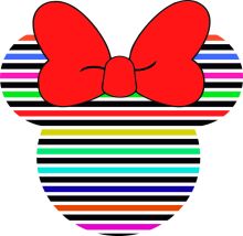 Vibrant Stripes and a Red Heart: A Colorful and Playful Design