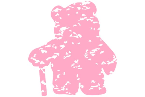 A Pink Teddy Bear Silhouette