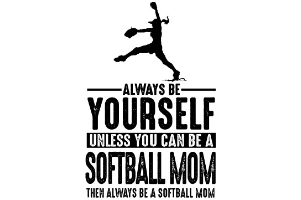 Always Be Yourself Unless You Can Be a Softball Mom: A Humorous Quote on the Importance of Supporting Your Child's Passions