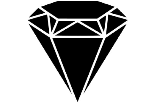 Stylized Diamond Icon with Design