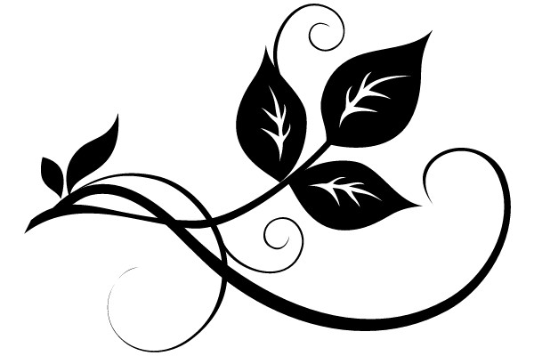 Ornamented Flourish: A Vintage-Inspired Leaf Design