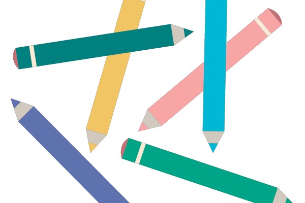 Colorful Pencils in Various Colors