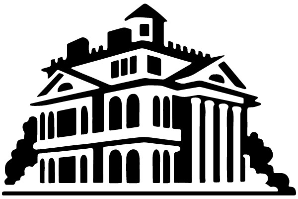 Elegant Mansion Silhouette