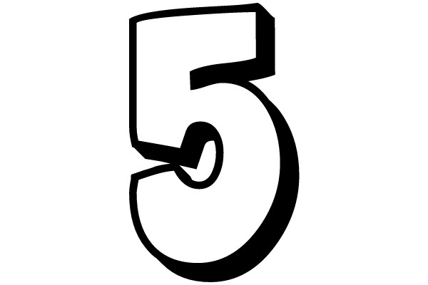 Bold Number Five