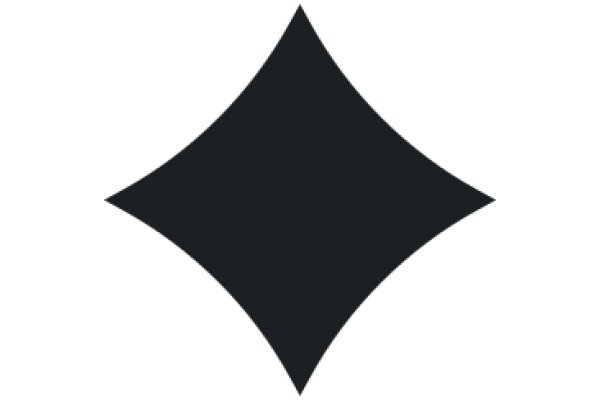 Simplicity in Design: A Black Diamond Shape
