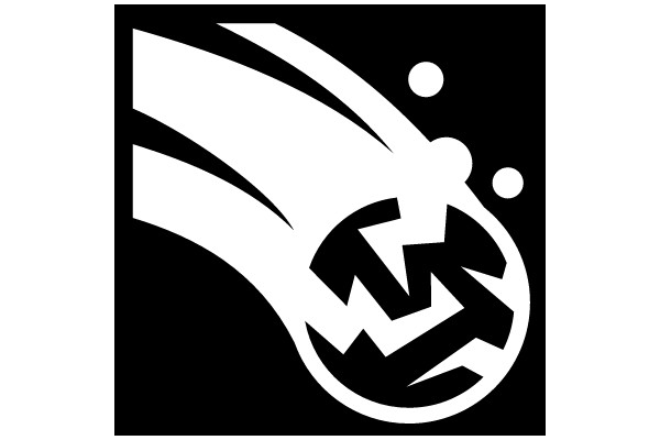 Stylized Logo with Abstract Design