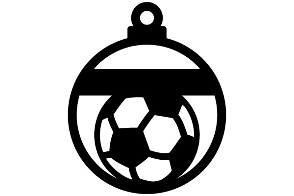 Engraved Soccer Ball Christmas Ornament