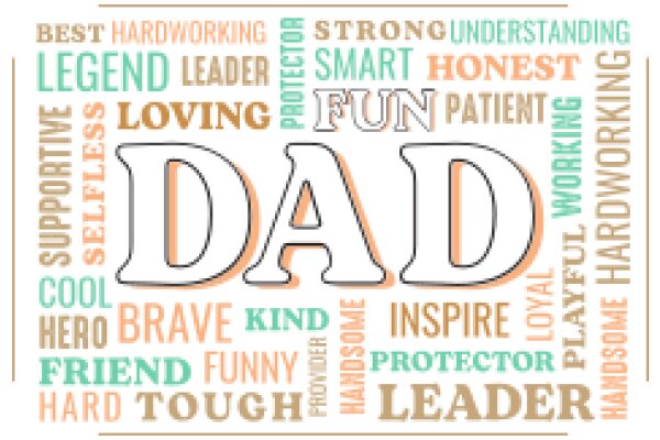 A Father's Love: A Word Cloud Celebrating the Many Roles of a Dad