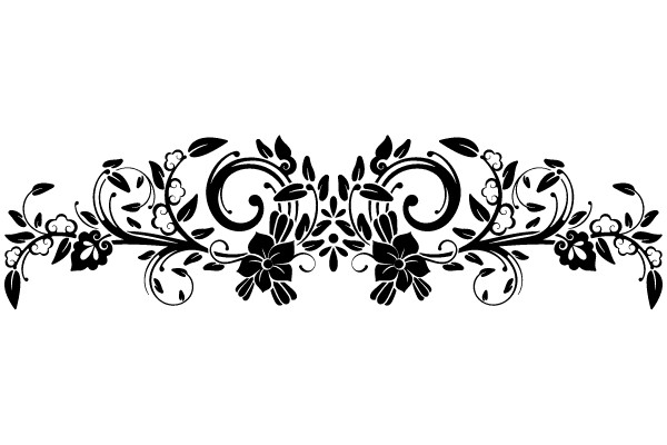 Classic Floral Flourish Ornament