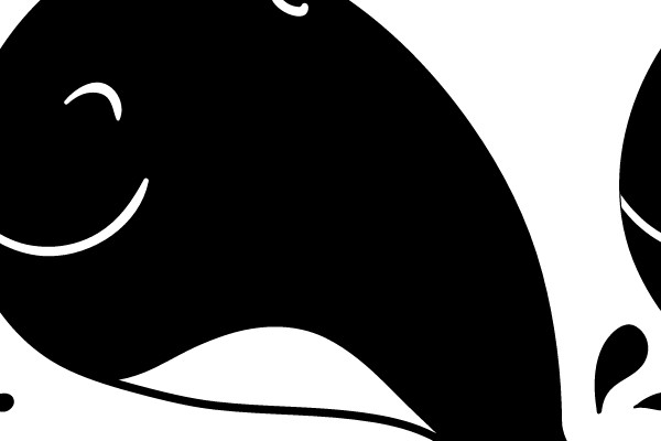 Joyful Whimsical Whale Clip Art