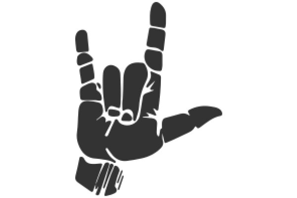Silhouette of a Hand with a Finger Extended, Symbolizing a 'Thumbs Up' or 'OK' Sign
