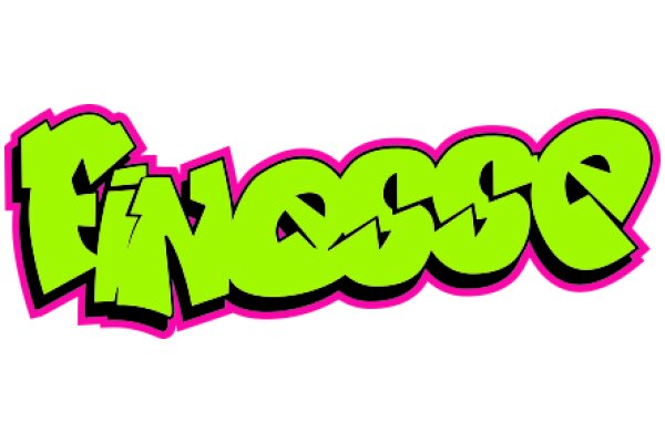 Vibrant Graffiti Art: A Colorful Display of the Word 'FINE' in Stylized Lettering