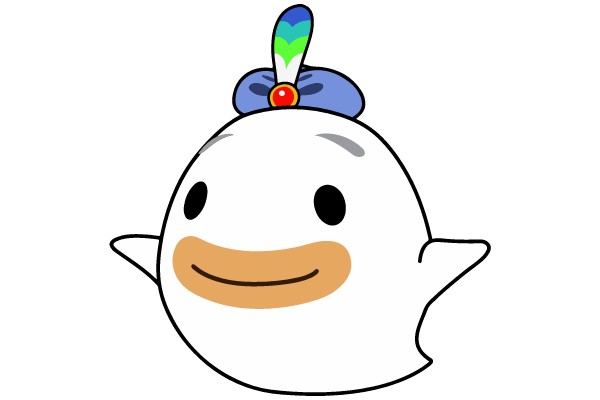 Whimsical Wisp: A Playful Ghostly Character
