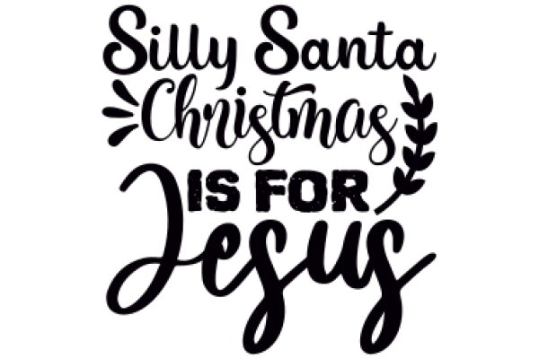 Silly Santa Christmas Is For Jesus