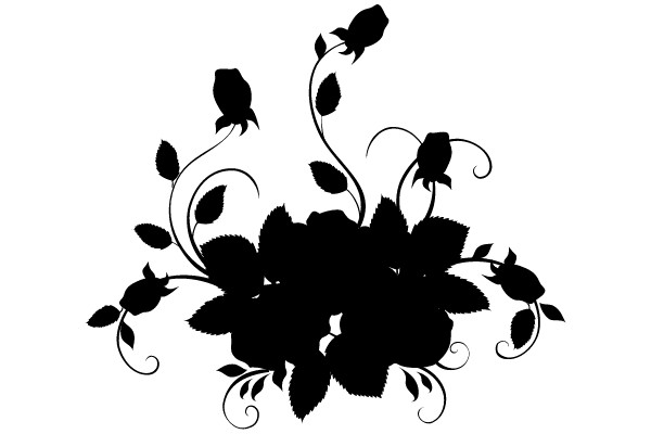 Vintage Ornament Silhouette