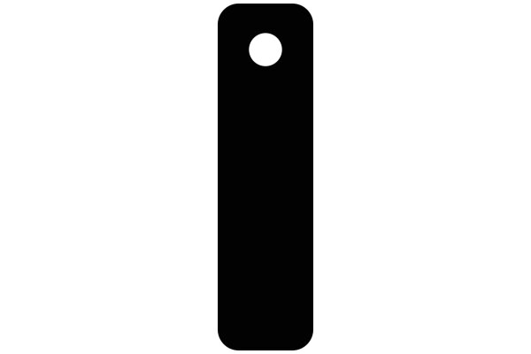 A Solid Black Oval