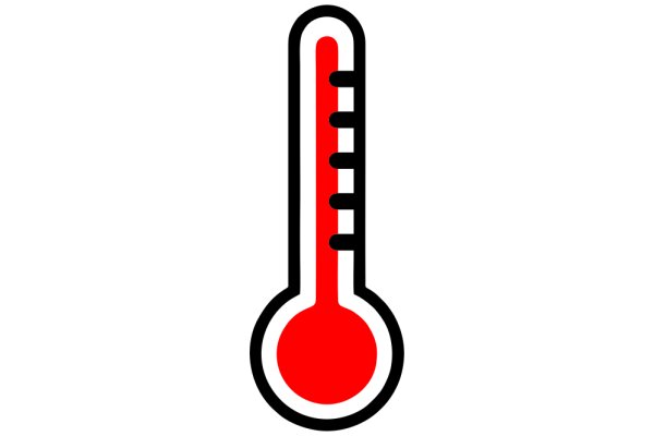 Simplistic Thermometer Icon: A Digital Representation of a Classic Medical Tool